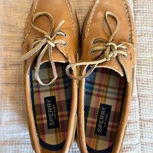 Sperry Women's Tan Leather Moccasins